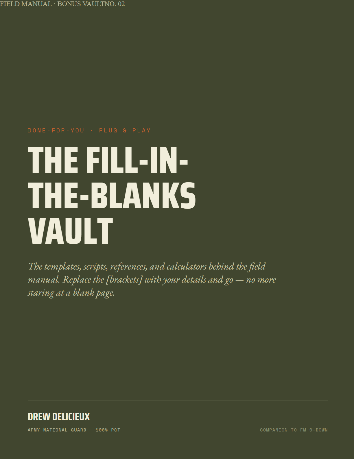 The Fill-in-the-Blanks Vault cover.